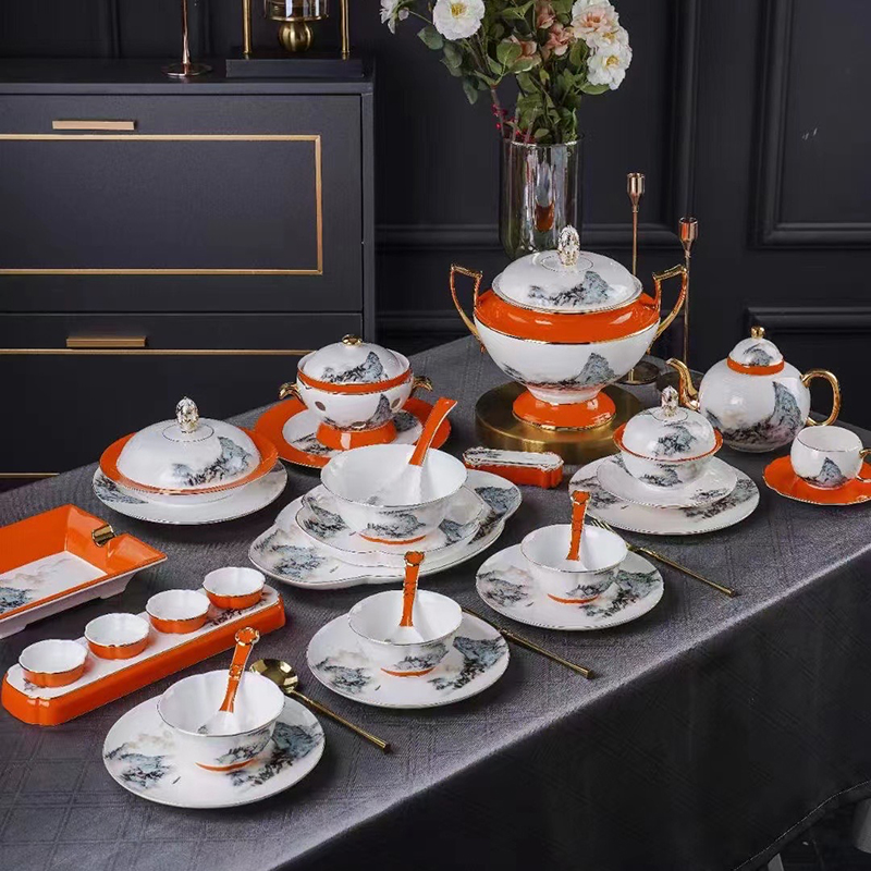 <b>極致奢華 - 陶瓷餐具擺台</b>