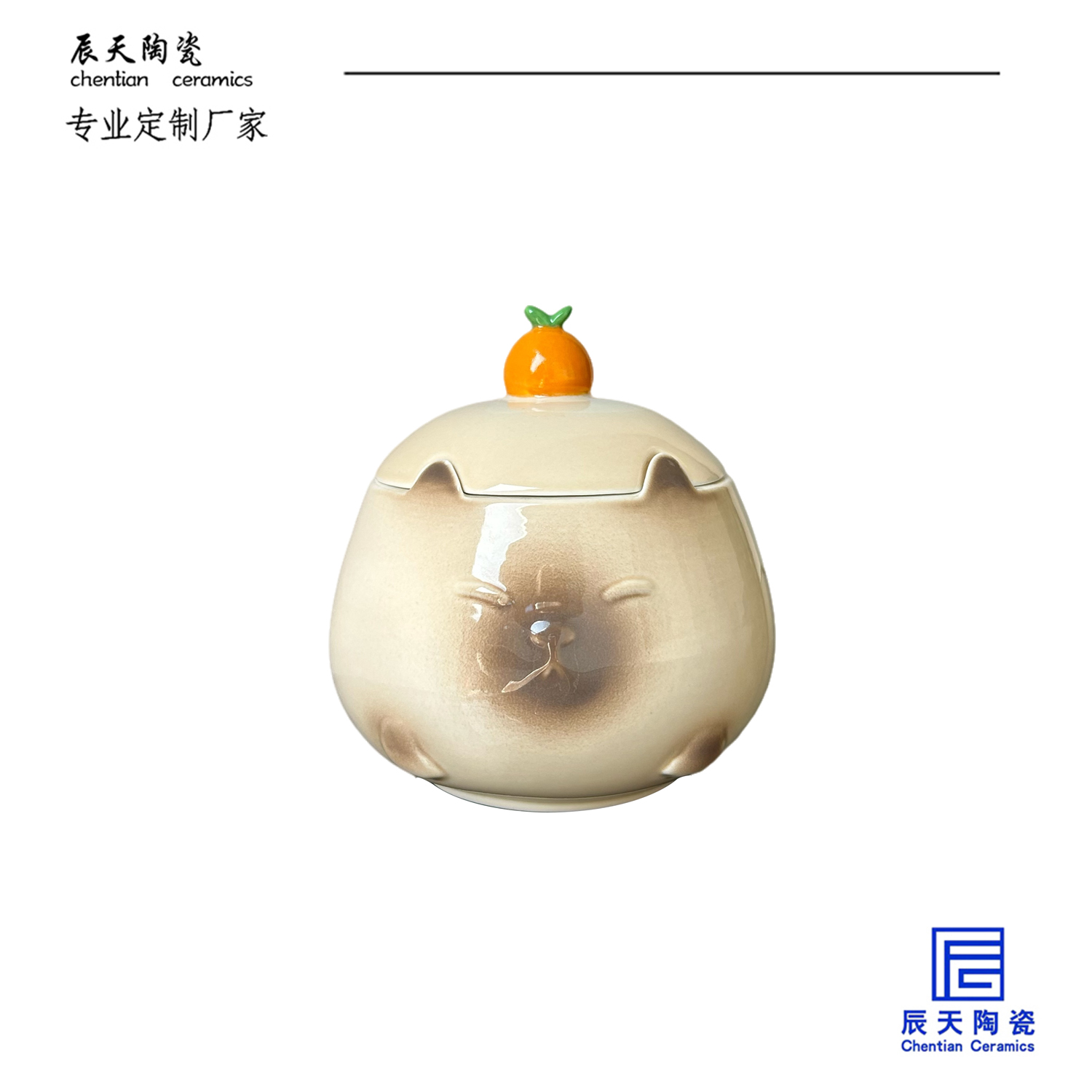 <b>客戶定製 創意可愛貓咪帶蓋馬克杯</b>